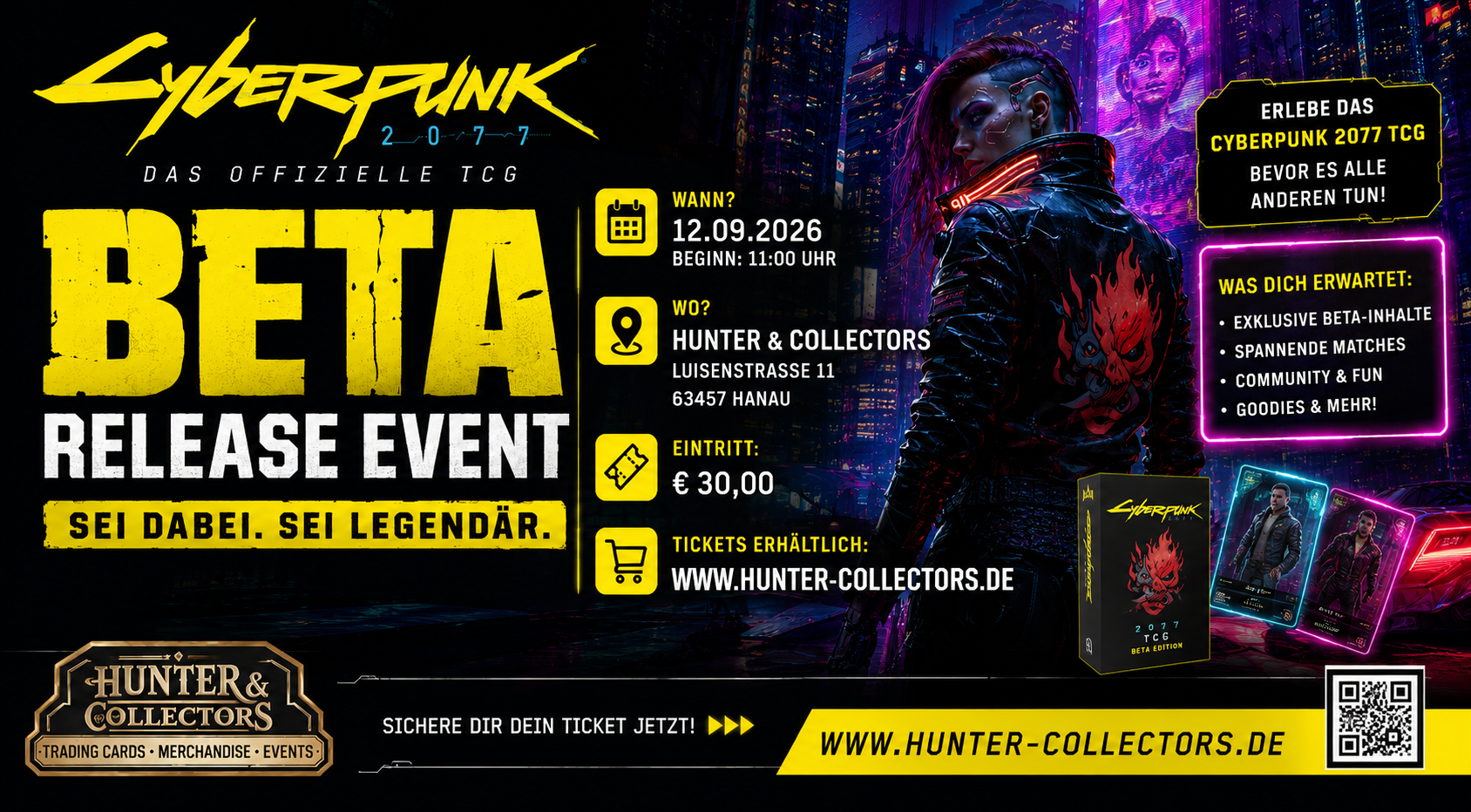 CYBERPUNK TCG BETA RELEASE PARTY IN HANAU!
